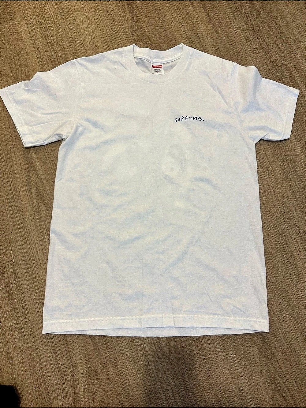Supreme Joe Roberts Watercolor Tee White Abstract Graphic Tee in White Size NEW